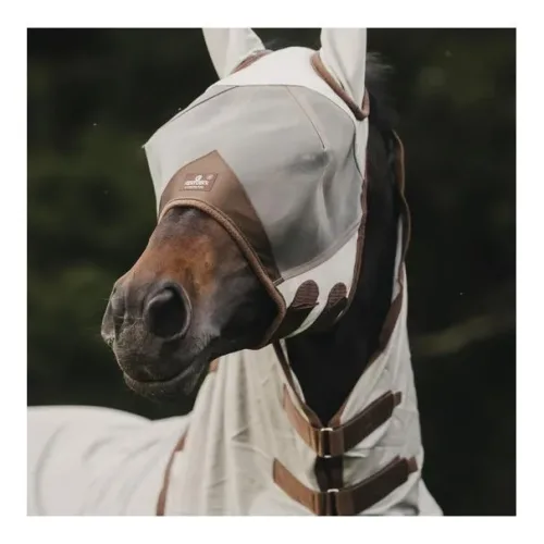 Kentucky, Kentucky Fliegenmaske Classic mit Ohren - Silver -  Farbe: Silver, Grösse: Cob
