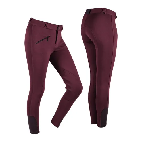 QHP, QHP Reithose Junior - Bordeaux -  Grösse Bekleidung Kinder: 164, Farbe: Bordeaux
