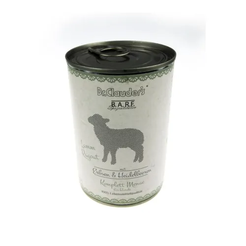 Dr.Clauder's, Dr.Clauder's Barf Komplett Menü Lammragout - Natur -  Grösse: 6 x 800 g