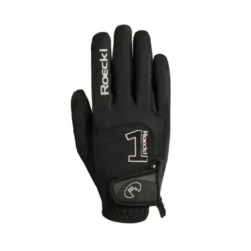 Roeckl, Roeckl Reithandschuhe Mansfield Unisex - schwarz Grösse Handschuhe: 10.5, Farbe: Schwarz