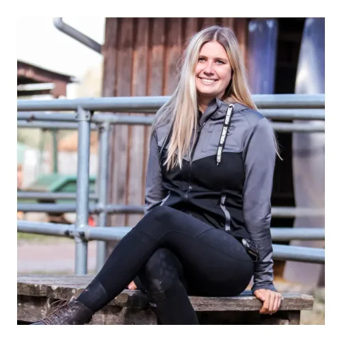 Soulhorse, Soulhorse Funktions-Hoodiejacke "Daily Hero" - Schwarz -  Grösse Bekleidung Damen: M