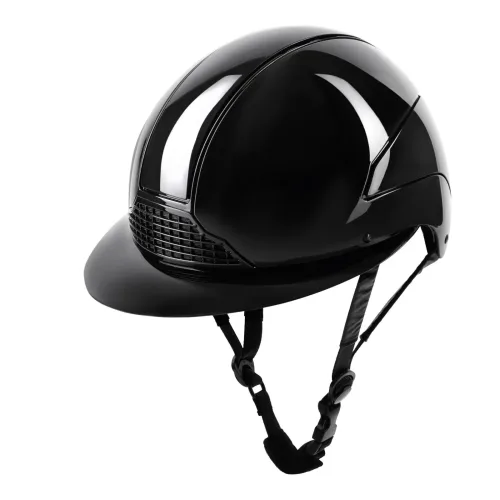 Swing, Swing Reithelm H24 Lady Glossy - Schwarz Glanz -  Farbe: Schwarz Glanz, Grösse Reithelm: 57-59