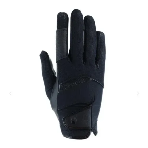 Roeckl, Roeckl Reithandschuh Millero - Black -  Grösse Handschuhe: 7.5, Farbe: Black