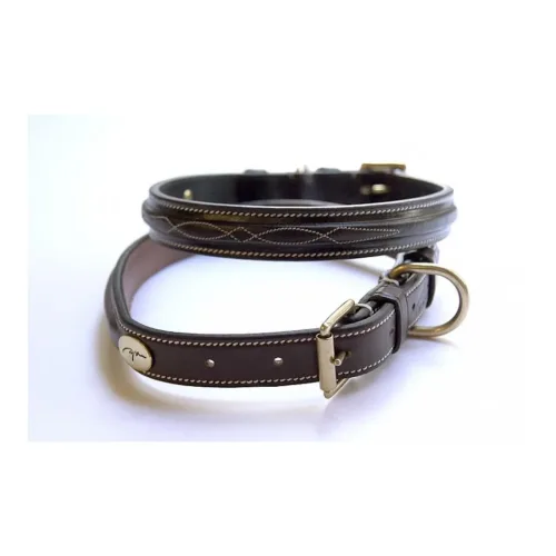Dyon, Dy'on Hundehalsband “fancy” - braun Grösse Hundehalsband: 35 cm