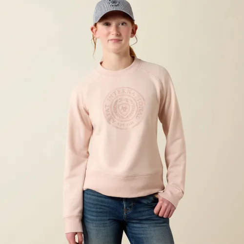 Ariat, Ariat Sweatshirt Martine Kinder - Sepia Rose -  Grösse: S