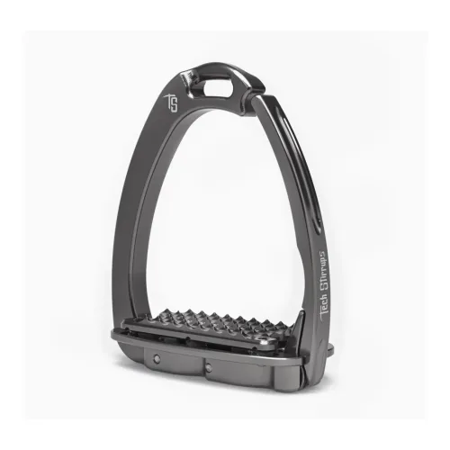 Tech Stirrups, Tech Stirrups Sicherheitssteigbügel Venice Plus Evo - Titanium/Titanium -  Farbe: Titanium/Titanium, Grösse: One Size