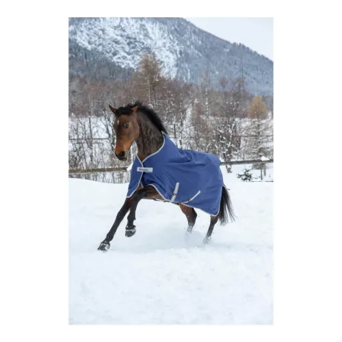Bucas, Bucas Winterdecke FREEDOM Turnout 300g - navy/silber Grösse Pferdedecken: 155 cm