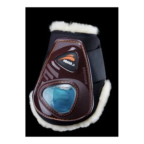 eQuick, eQuick Streichkappen eSHOCK VELCRO FLUFFY - Braun -  Farbe: Braun, Grösse: M