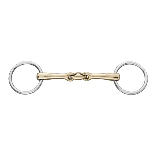Sprenger, Sprenger Unterlegtrense KK ULTRA 14mm doppelt gebrochen Sensogan - Gold / Silber -  Gebisslängegrösse: 13.5 cm