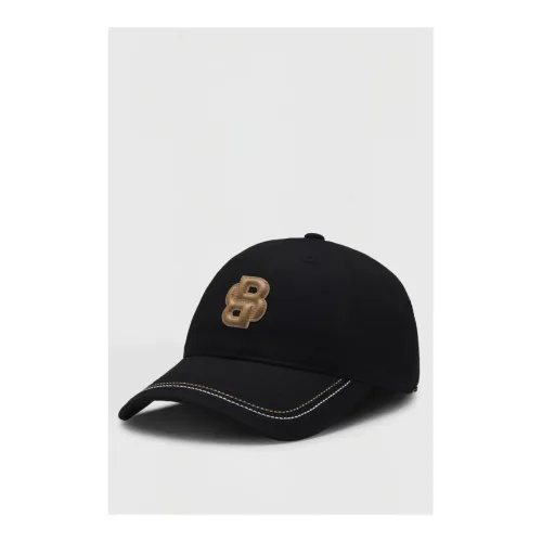 BOSS Equestrian, BOSS Equestrian Cap Leder BB - Black -  Grösse: 55, Farbe: Black