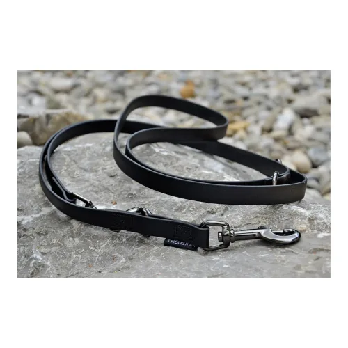 Treusinn., Treusinn. Hundeleine Biothane STAY verstellbar, 2m - Schwarz -  Groessen: 9 mm / 2m, Farbe: Schwarz