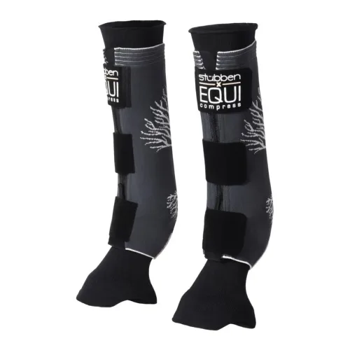 Stübben, Stübben EQUI Compress Set Hinterbeine - Schwarz -  Grösse Gamaschen: L