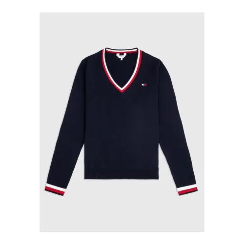 Tommy Hilfiger Equestrian, Tommy Hilfiger Equestrian Pullover Indiana Damen - Desert Sky -  Grösse Bekleidung Damen: XXS