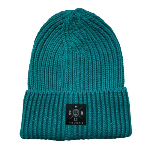 Soulhorse, Soulhorse XL Beanie  “Shine bright” reflektierend - Petrol -  Farbe: Petrol, Grösse: One Size