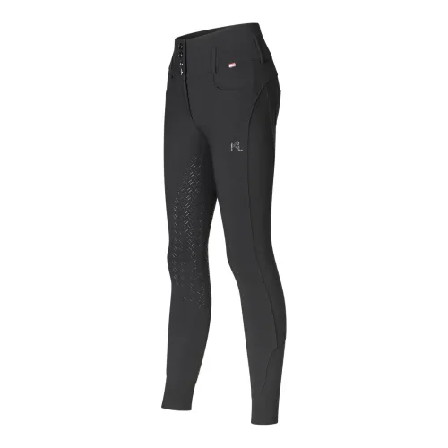 Kingsland, Kingsland Reithose KLKhloe X-Shape Highwaist Vollgrip Damen - Black -  Farbe: Black, Grösse Bekleidung Damen: 38