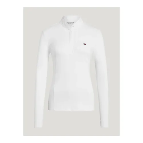 Tommy Hilfiger Equestrian, Tommy Hilfiger Equestrian Turniershirt Avon Langarm Damen - Optic White -  Grösse Bekleidung Damen: XL