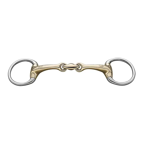 Sprenger, Sprenger Dynamic RS Olivenkopftrense Unterlegtrense 14 mm doppelt gebrochen - Sensogan Gebisslängegrösse: 12.5 cm