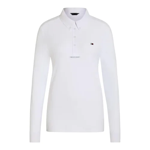 Tommy Hilfiger Equestrian, Tommy Hilfiger Equestrian Turniershirt Eaton Langarm Herren - Weiss -  Grösse: M