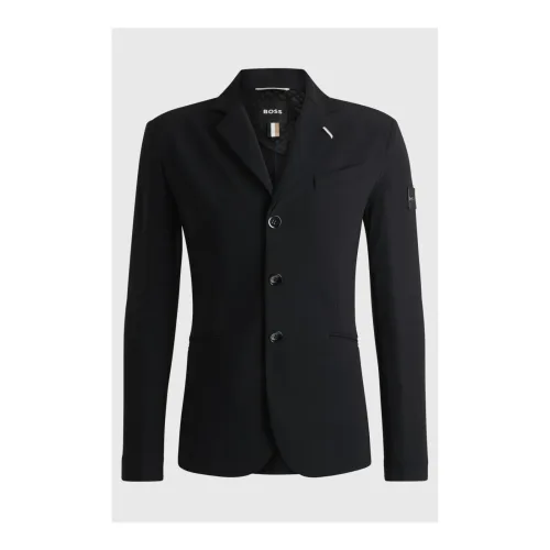 BOSS Equestrian, BOSS Equestrian Turnierjacket Mesh Andrew Herren - Black -  Grösse Bekleidung Herren: L