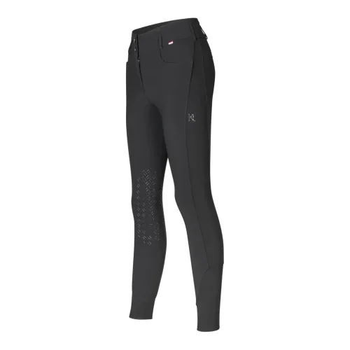 Kingsland, Kingsland Reithose KLKimi A-Shape Vollgrip Damen - Black -  Farbe: Black, Grösse Bekleidung Damen: 36