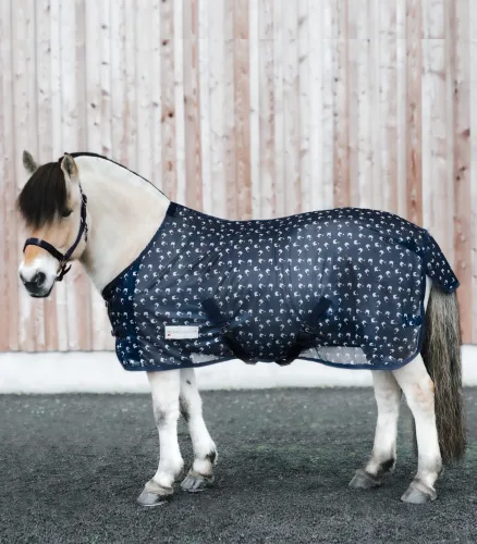 Waldhausen, Waldhausen Fliegendecke Lucky - Blau/Weiss -  Grösse Pferdedecke: 125 cm