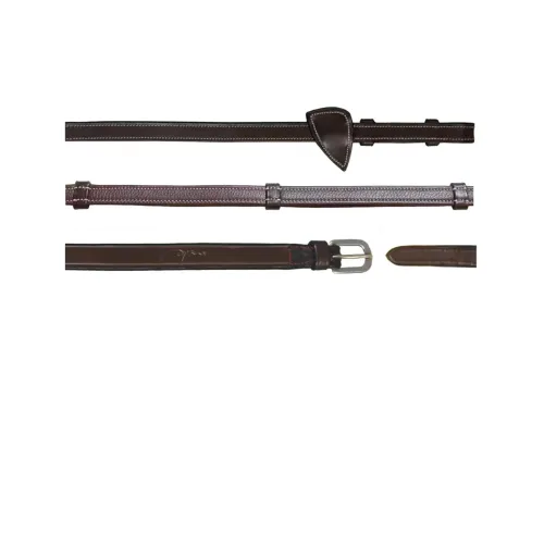 Dyon, Dy'on Lederzügel 1/2'' mit Griff WO coll - Braun -  Grösse Pferd: Cob, Farbe: Braun