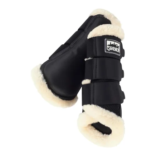 Eskadron, Eskadron Gamaschen Mesh FauxFur - schwarz Grösse Beinschutz: S, Farbe: Schwarz