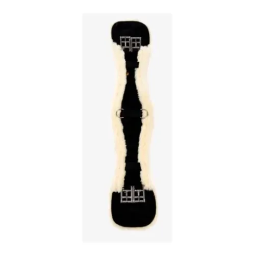 Kentucky, Kentucky Kurzgurt aus künstl. Schaffell - schwarz/natur Sattelgurtlänge: 65 cm