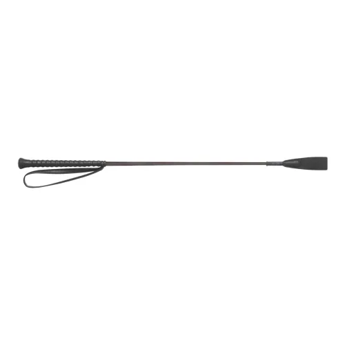 Fleck, Fleck Springgerte/ Nylongespinst mit Rubber-Griff und Handlasche - Schwarz -