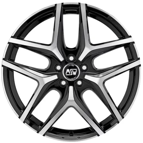 Felgen MSW 40 8.0x19 5x112 ET45 Black Full Polished (gbfp)