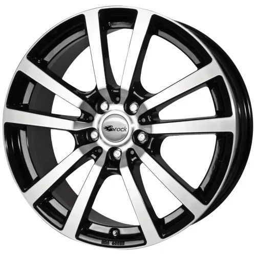 Felgen RC Design RC25T 7.5x18 5x108 ET45 Schwarz Glanz Voll-poliert