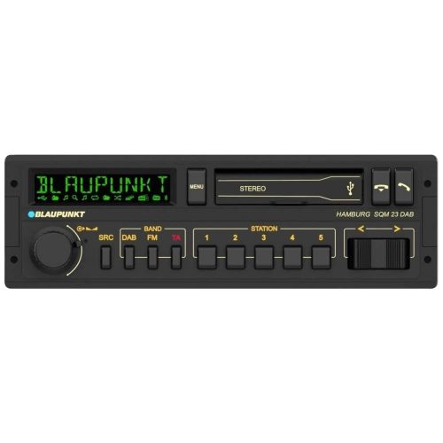 Blaupunkt, Blaupunkt Hamburg SQM 23 DAB Autoradio DAB+ Tuner, Retro Design, Anschluss für Lenkradfernbedienung,