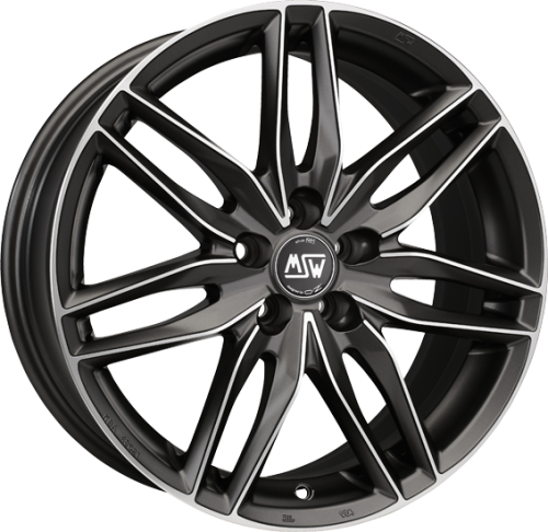 MSW, MSW 24 7.0x17 4x100 ET37 MATT GUN METAL FULL POLISHED (MGMFP) Felgen