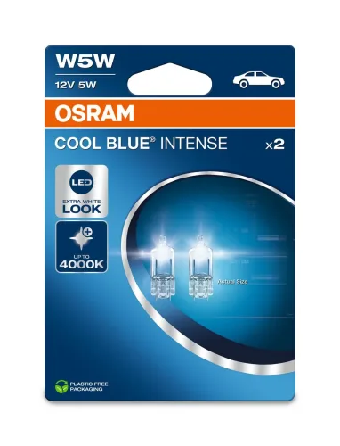 Osram Automotive, Osram Automotive 4062172394710 Signal Leuchtmittel COOL BLUE® INTENSE W5W 5 W 12 V