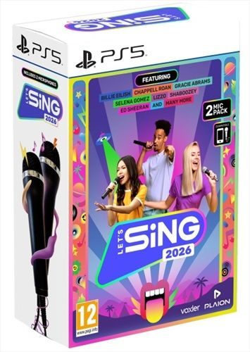 undefined, Spielesoftware "GAME Lets Sing 2026 + 2 Mics für PS5 International Version" PlayStation 5