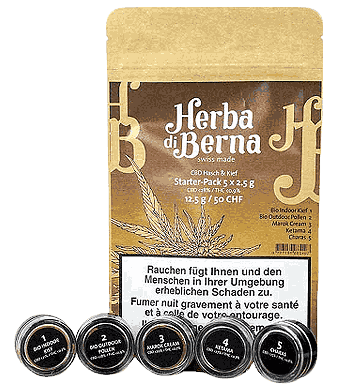 Herba di Berna, Hash Starter Pack CBD Probierset mit 5 - 12g