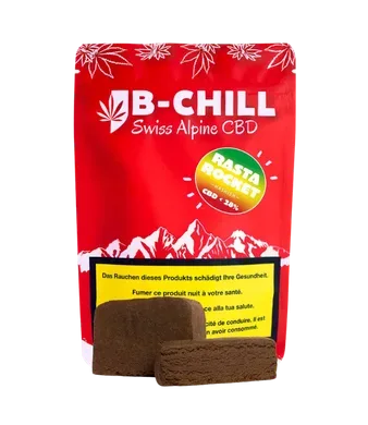 B-Chill, Rasta Rocket CBD Hash - 1.5g