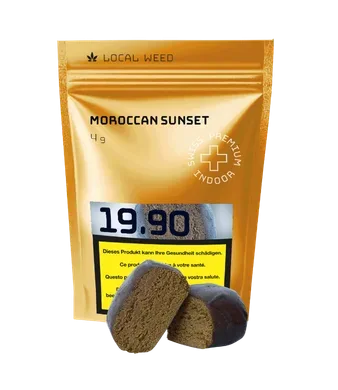 Local Weed, Moroccan Sunset CBD Hash - 4g