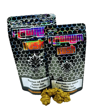 Paradise Weeds, Platinum Kush CBD Blüten Indoor - 5.5g