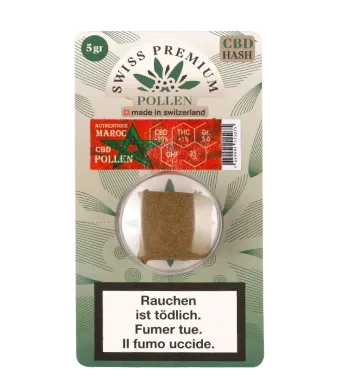 Swiss Premium Pollen, Authentic Morocco CBD Hash - 5g