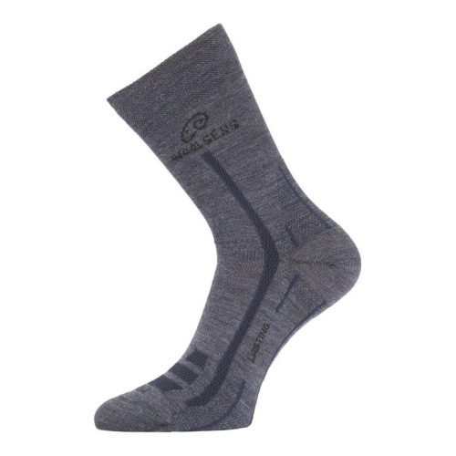 Lasting WLS Merino Sommer Wandersocken Unisex - steingrau