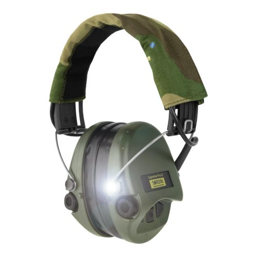 Sordin, Sordin Supreme Pro X LED mit Camo-Band und Gelkissen - Grüne Cups
