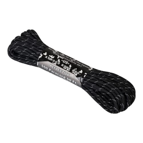 Helikon 550 Paracord Reflective 50ft. / 15m - Schwarz