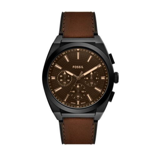 Fossil, Fossil Herren Everett UHR aus Edelstahl Schwarz