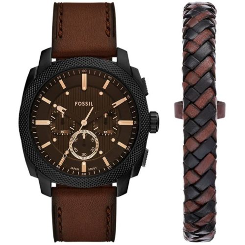 Fossil, Fossil - Uhrenset, Machine, 44mm, Braun