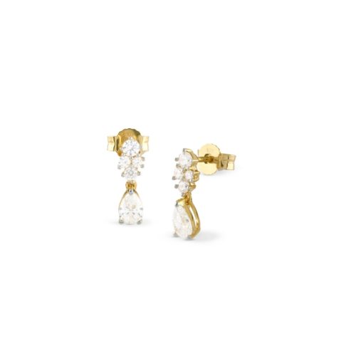 Guess, Guess - Ohrstecker, Jardin, 14mm, Gold