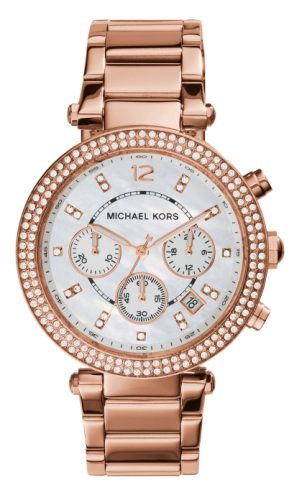 Michael Kors, Michael Kors Uhr Chronograph Parker Edelstahl roségoldfarben