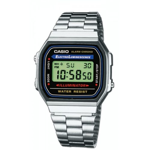 Casio, Casio Collection Retro Grau Silber A168Wa-1Yes