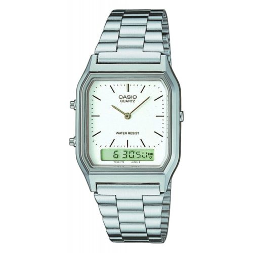 Casio, Casio Collection Retro Weiss Silber Aq-230A-7Dmqyes