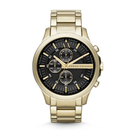 Armani Exchange, Armani Exchange Uhr Chronograph Edelstahl goldfarben